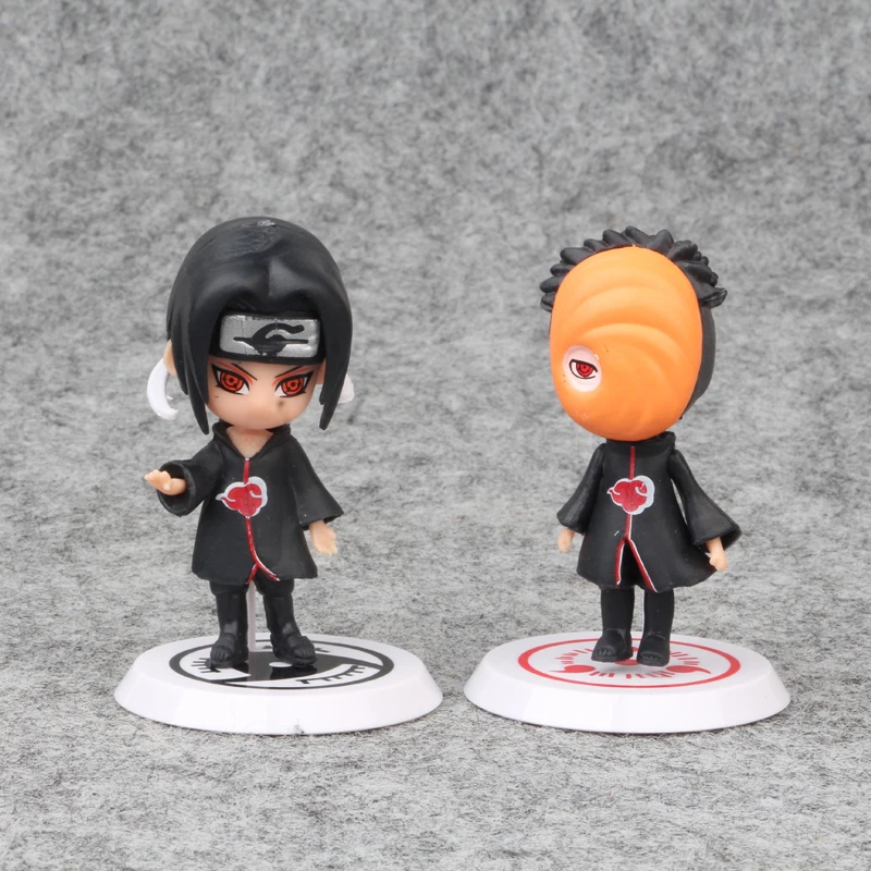 6 шт/много с героями аниме «Наруто» фигурку Nendoroid Psychic зверь милый Гаара SASUKE kakashi Itachi Ninja коллекция моделей pvc S