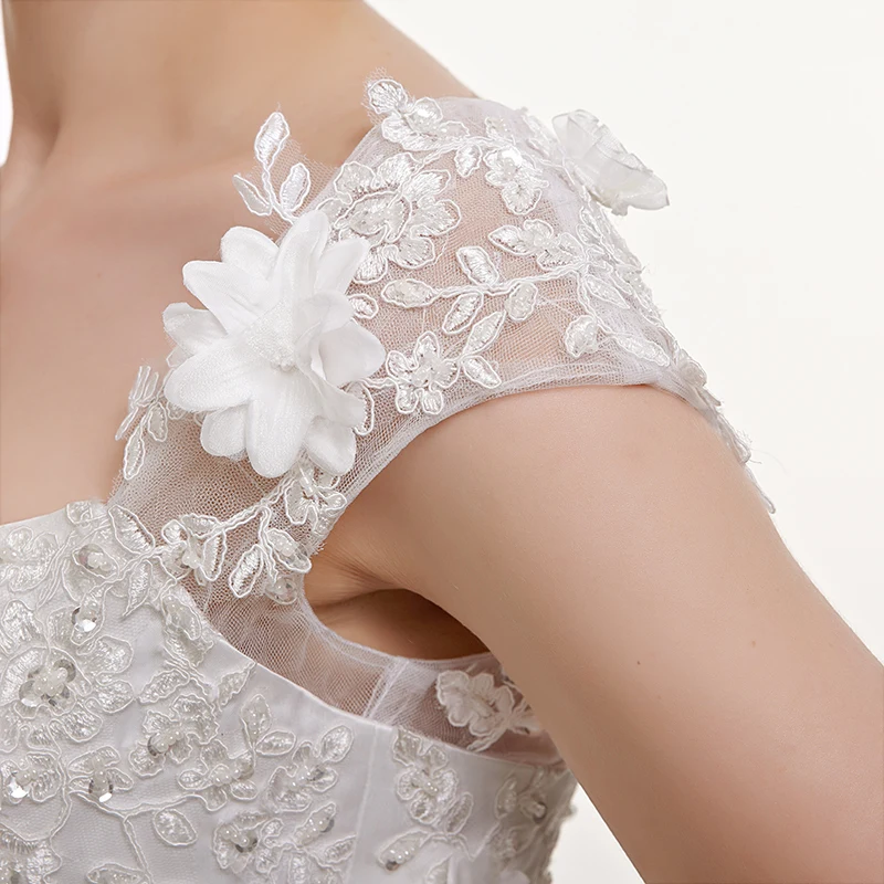 Forevergracedress скромные длинные свадебное платье v образный вырез аппликацией ручной