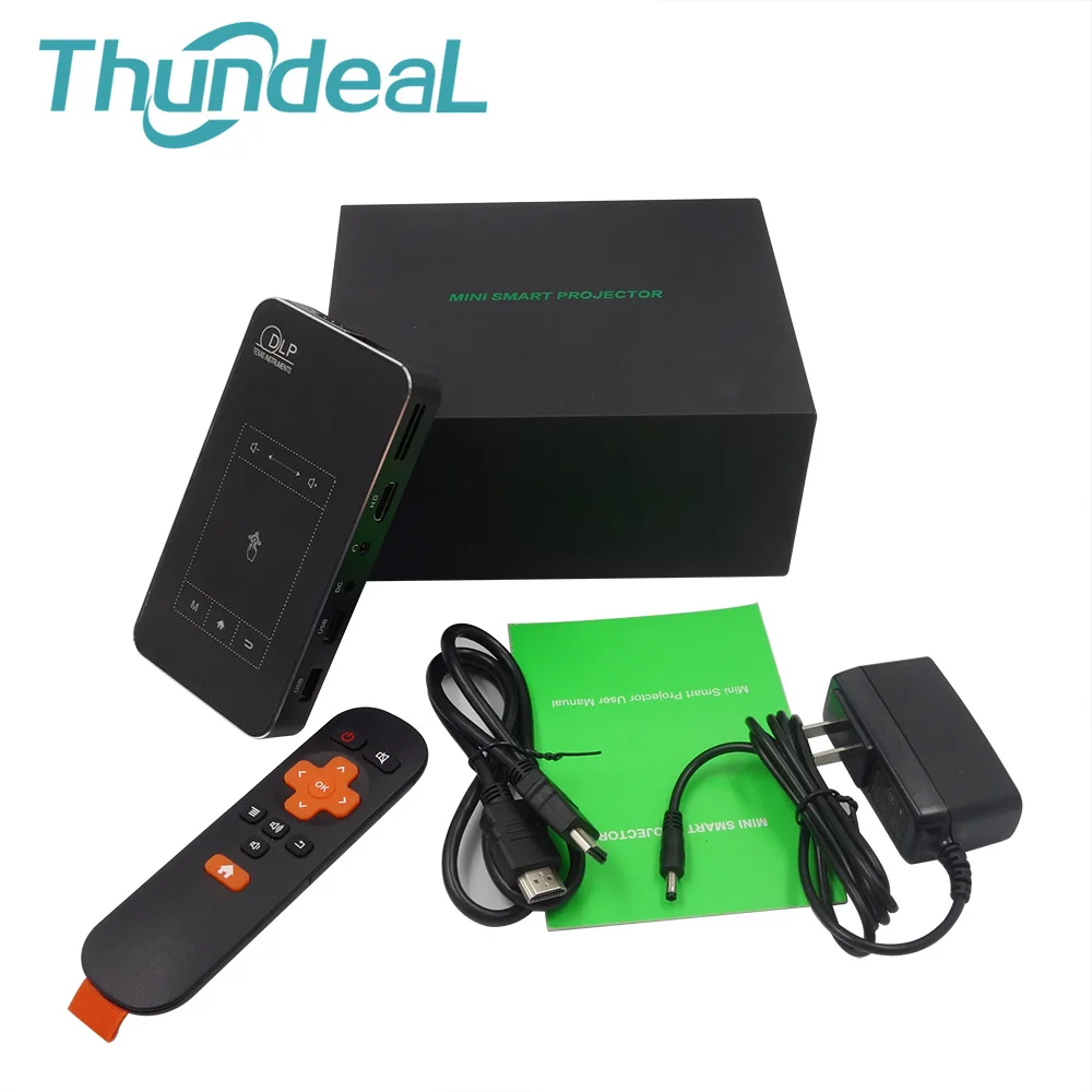 ThundeaL T18 DLP Mini Projector Android 7.1 WiFi 8G 32G ROM 3D P8I 4K Pico Projector Touch Pad Battery 5000mAh Bluetooth HDMI In ThundeaL T18 DLP Mini Projector Android 7.1 WiFi 8G 32G ROM 3D P8I 4K Pico Projector Touch Pad Battery 5000mAh Bluetooth HDMI In