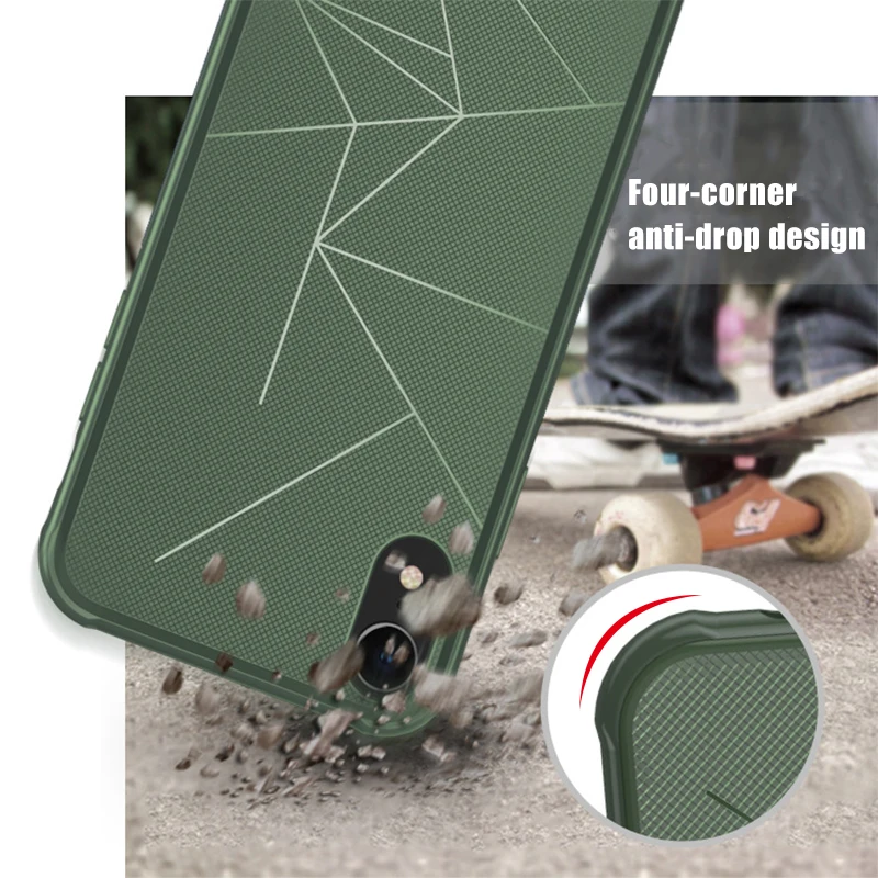 

Phone Case for iPhone X XS Max 7 8 6 6S Plus Cover 360 Protection Soft TPU Case for iPhone XR XS Magnetic Car Holder Back Cover