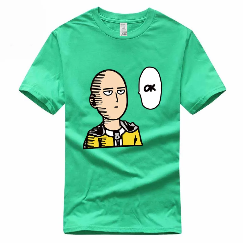 Футболка One Punch Man Saitama Sensei из японского аниме, европейский размер, хлопок, летняя повседневная футболка с круглым вырезом для мужчин и женщин GMT300004