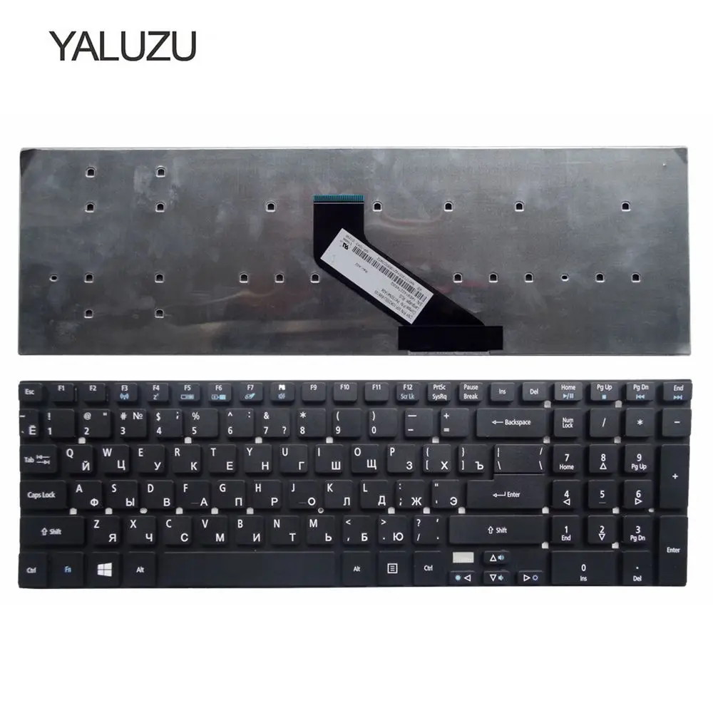 

YALUZU NEW keyboard for ACER for Aspire V3 V3-571g V3-551 V3-771G 5755 5755g V5WE2 RUSSIAN laptop keyboard BLACK without frame