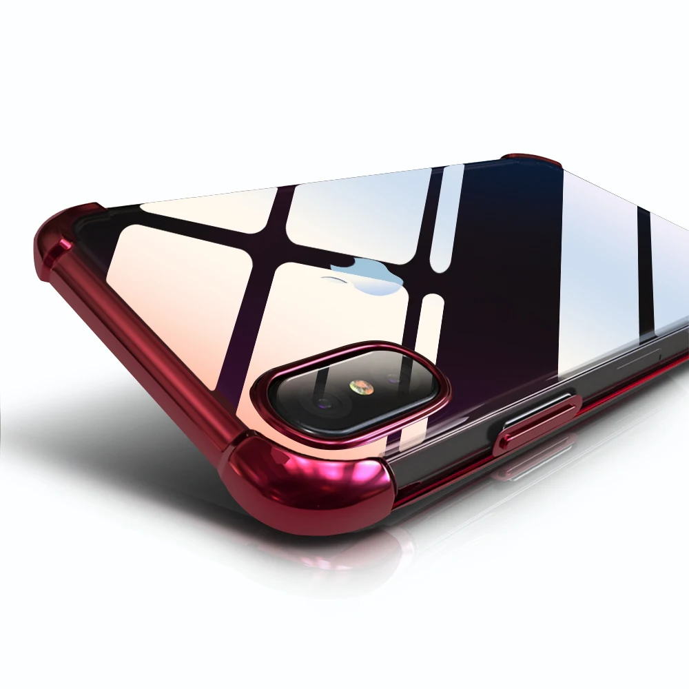 

FLOVEME 360 Coverage Case For iPhone X Ten Anti knock Front Frame Cases For iPhone X Transparent Phone Back Cover Accessories