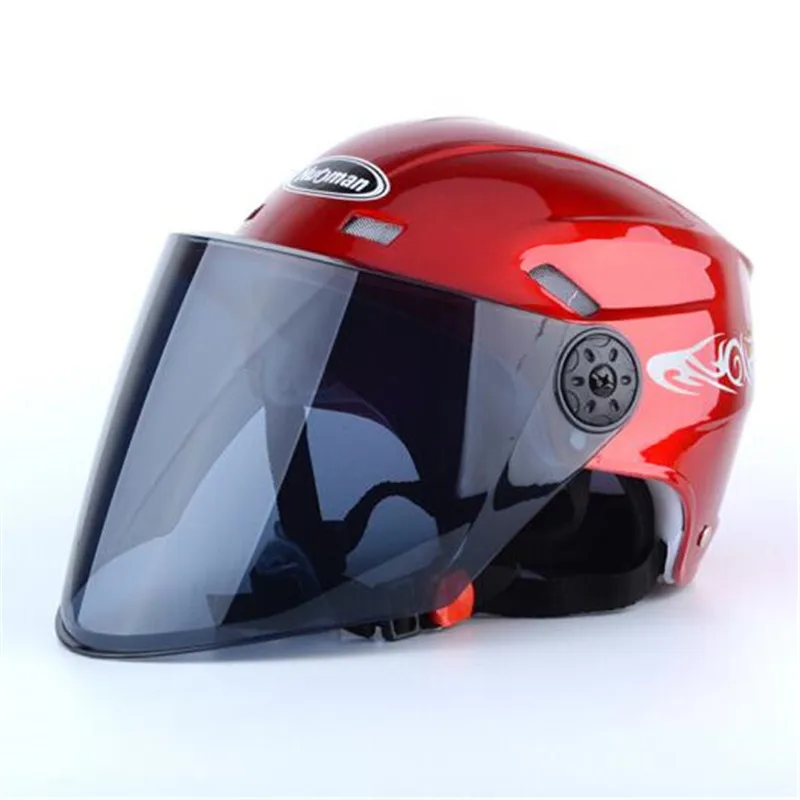 

Motorcycle Helmet Open Face Moto Racing Motorcycle Vintage Helmets With Dual Lens motorbike Accessories