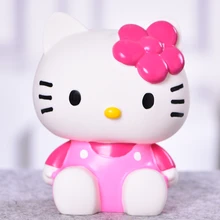 Милый Hello Kitty Силиконовый виниловая копилка для детей подарок на день рождения