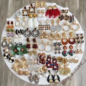 Dvacaman Fashion ZA Multi-Color Crystal Drop Earrings Women Gold Color Maxi Statement Earrings Wedding Party Jewelry Christmas Dvacaman Fashion ZA Multi-Color Crystal Drop Earrings Women Gold Color Maxi Statement Earrings Wedding Party Jewelry Christmas