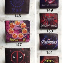 Мстители Дедпул Бэтмен Капитан Америка Kuroshitsuji один кусок Наруто Атака Титанов подарки полноцветный кошелек плюшевый Кошелек