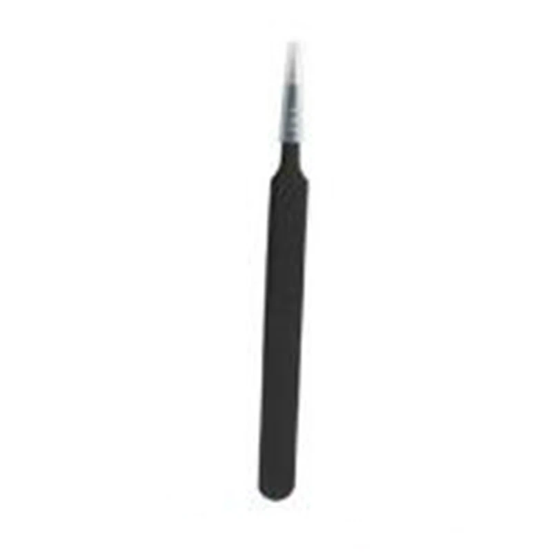1PCS Распродажа Набор Нержавеющая сталь антистатические качество пинцет DIY ручной Вышивание поставки инструмент клип черный Пинцет Вышивание - Цвет: 1PCS