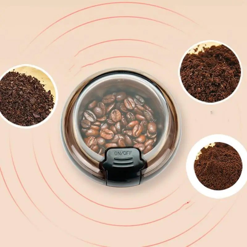 Портативная мини-шлифовальная домашняя электрическая кофемашина машина для порошка(штепсельная Вилка европейского стандарта