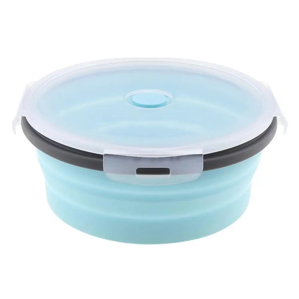 500 мл здоровый материал Ланч-бокс Портативный Bento коробки микроволновая посуда контейнер для хранения продуктов Ланчбокс - Цвет: Blue