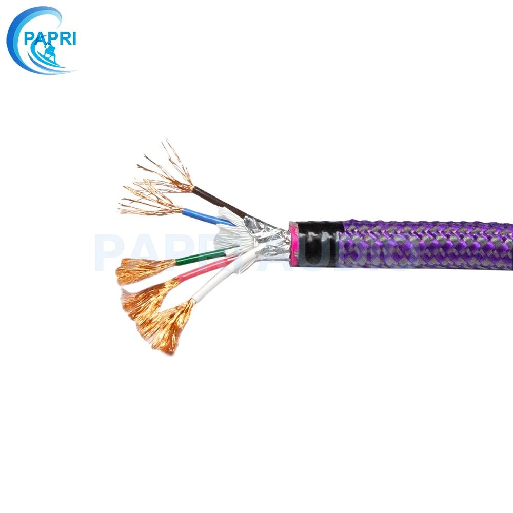 PAPRI MPS SGP-148AC 6N OCC 99.99997% монокристалл меди 5-core 2.0MM2 AWG14 для аудиопроигрыватель DCA лампового усилителя