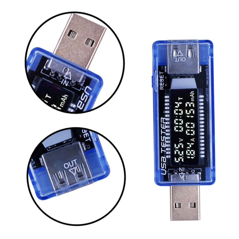 

By Fedex/ DHL 500pcs/lot 3 in 1 Mini QC 2.0 USB Charger Doctor Voltage Current Meter Mobile Battery Tester