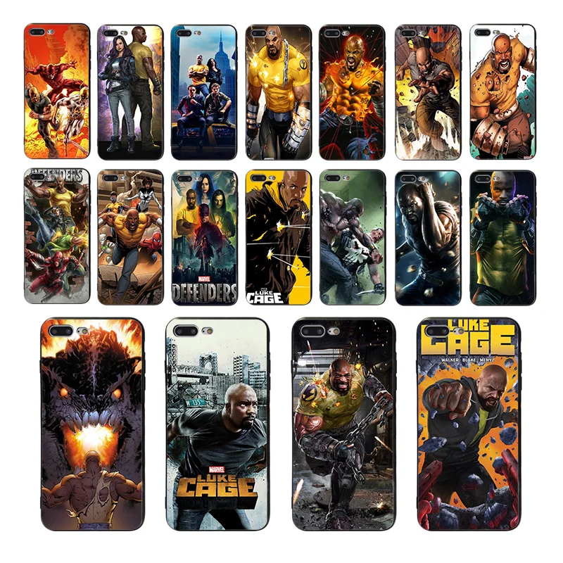 

Marvel The Defenders Luke Cage HEROES Soft silicone case for iphone 7 6 x xr 8 6s plus xs max 5 10 se 5s cover TPU fitted shell