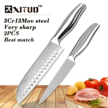 XITUO beste übereinstimmung Messer set Dienstprogramm Santoku messer edelstahl küchenchef obstmesser schälmesser cleaver küche werkzeuge