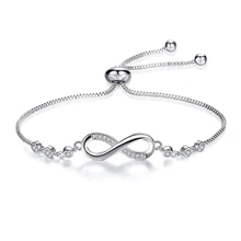 Женский браслет из шнурка 8 Форма кристаллы геометрический регулируемый браслет леди девушка ювелирные изделия подарок LL@ 17