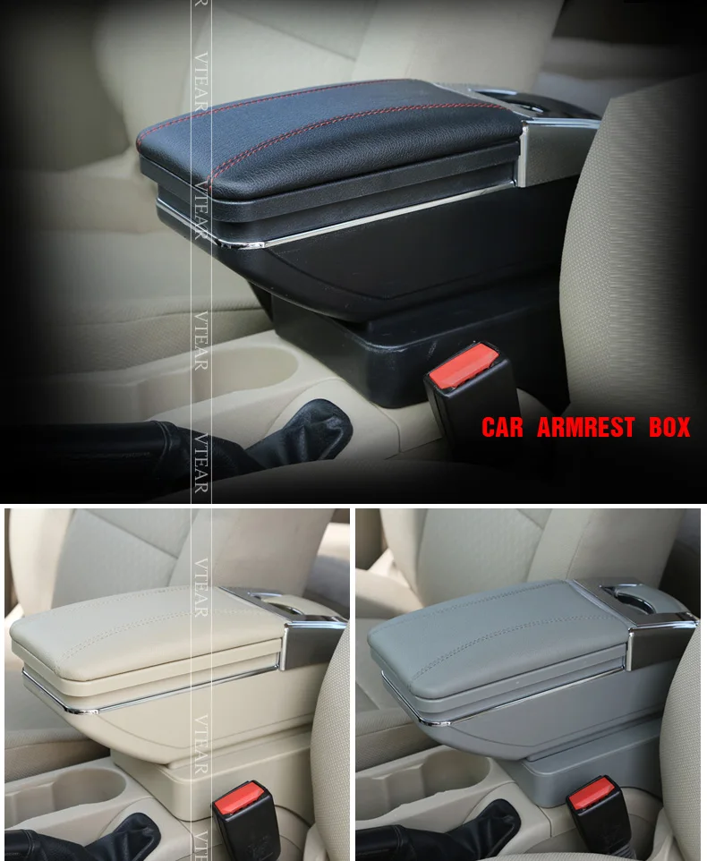 Vtear для Proton FLX FL BLM автомобильный подлокотник, Кожаная Коробка для хранения подлокотников, центральная консоль, автомобильные аксессуары, украшение интерьера