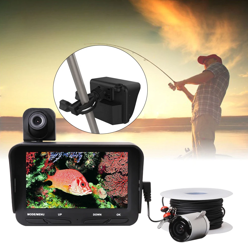 

Tools HD Visible Recording Quick Charging Camera Monitor Detachable Outdoor Sports Portable Fish Finder Easy Install Waterproof