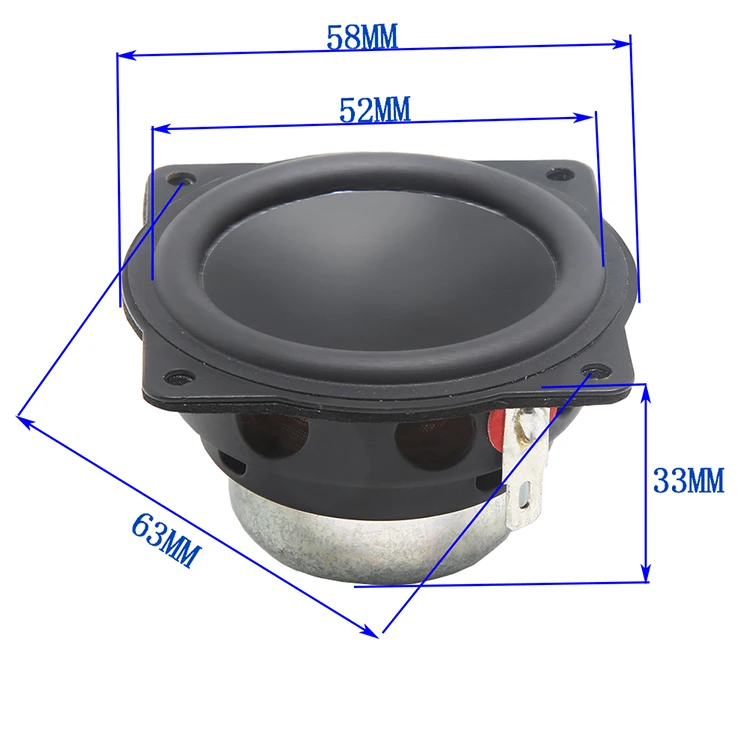 Tenghong 2 шт 2-дюймовый мини аудио динамик s 4Ohm 20 Вт полный диапазон Bluetooth акустическая система ВЧ медиантный бас Громкий динамик для домашнего кинотеатра