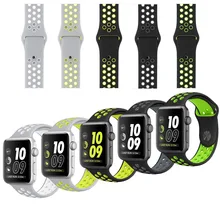 Спортивный мягкий силиконовый ремешок для часов Apple Watch 42 мм 38 мм 40 мм 42 мм сменный Браслет для iWatch серии 1 2 3 4