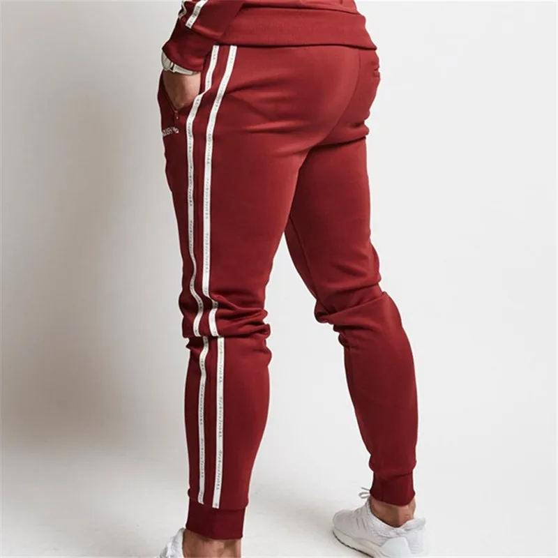 2019  Spring and fall new cotton men's black leisure Gyms sports outdoor running training zipper suit stand collar