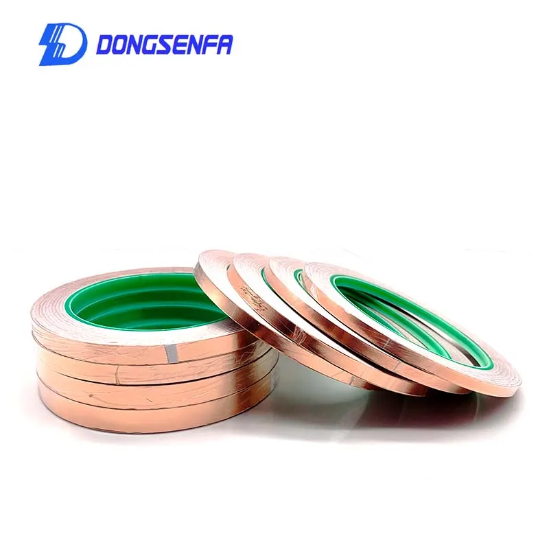 Двухсторонняя клейкая лента DONGSENFA 20 м медная фольга проводящая из чистой меди