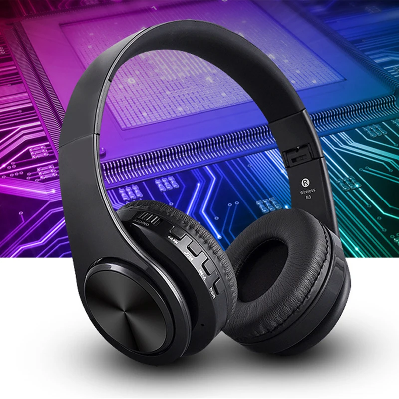Wireless Bluetooth Sport Music Headphones With Microphone Portable
