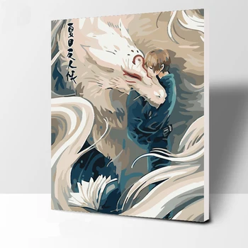 

Frameless Picture Mermaid love DIY Painting By Numbers Modern Wall Art Handpainted Oil Painting On Canvas For Home Decor