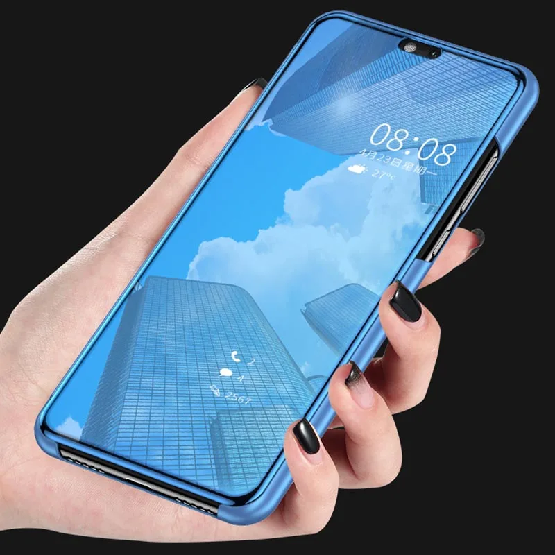 

Clear View Case For Xiaomi mi 6 Leather Stand Flip Cover For Xiaomi Redmi 5 Plus Note 5A Smart Mirror View Case for Redimi 5