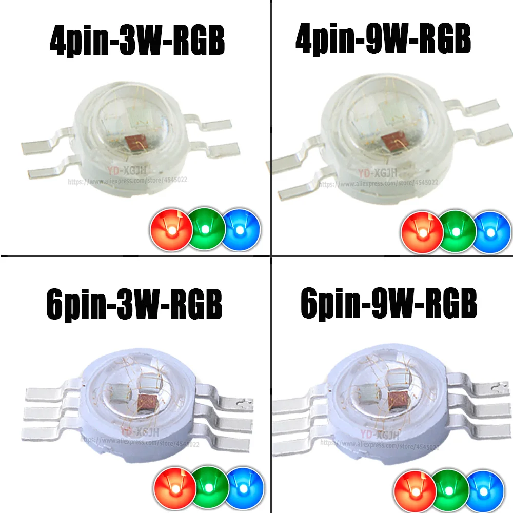 Светодиодный чип высокой мощности RGB RGBW RGBWW RGBWY 3 Вт 4 5 6 15 цветной светодиодный