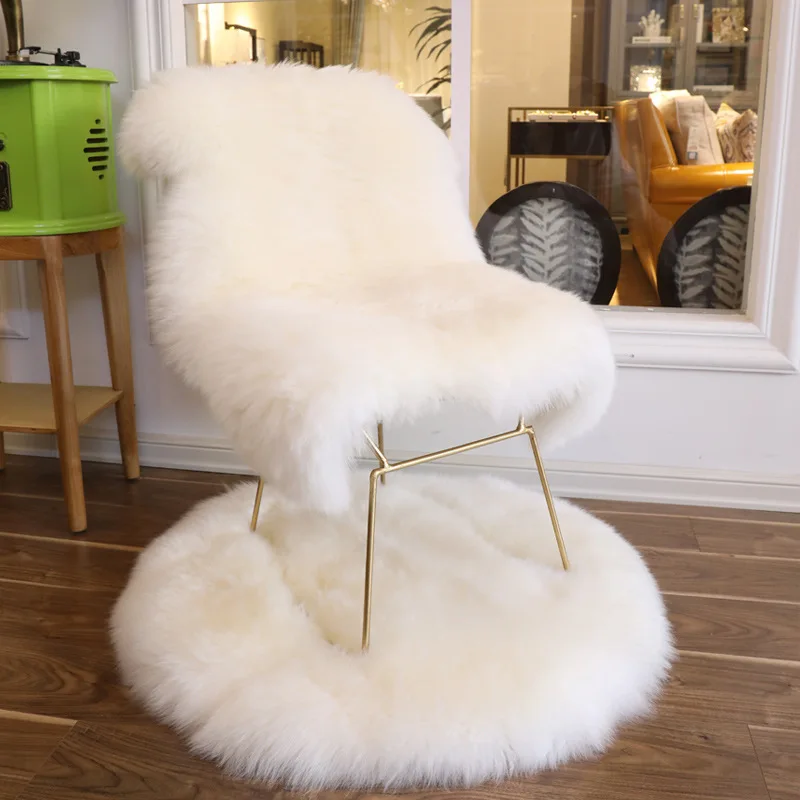 

80cm soft rug gray faux fur area rug nordic sala carpet home entrance rug chair cover sear sofa window mat wool rug