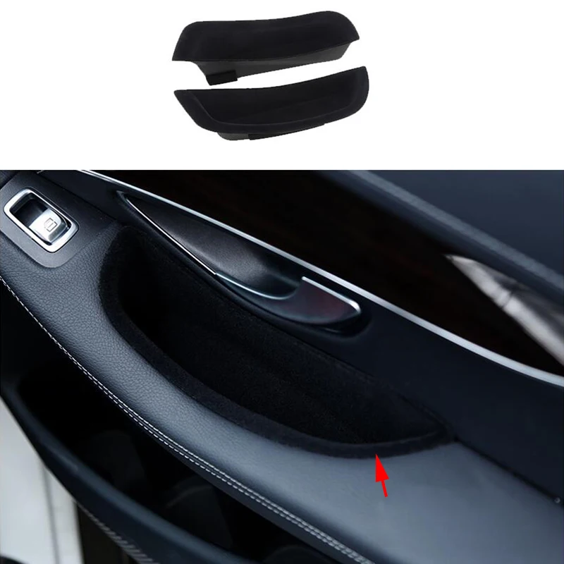 2pcs Rear Door Armrest storage box Holder Fit for Mercedes Benz C Class