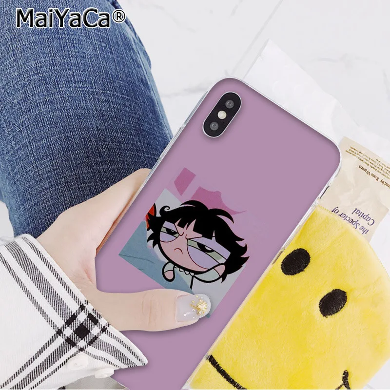 MaiYaCa прекрасный PowerPuff девушки рукоделие принт рисунок телефон чехол для iphone 11 pro 8 7 66S Plus 5s SE XR X XS максимальный чехол