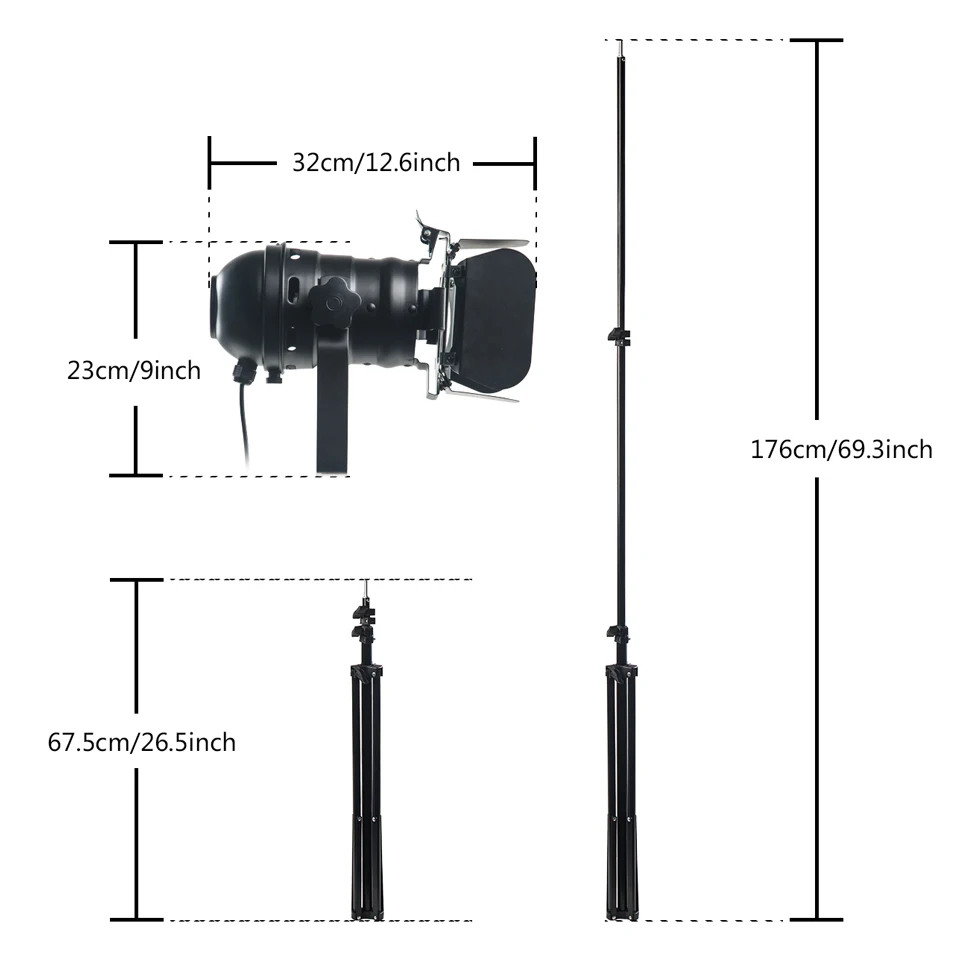  Industrial Bar Creative Studio Retro Tripod Black Floor Lamp Lights Room Light Stand Ceiling lighti - 32272801163