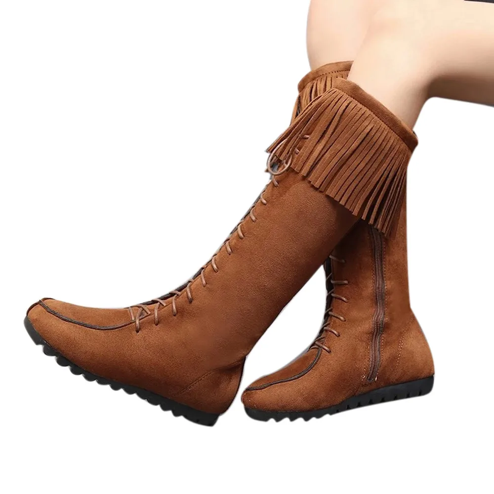 Aliexpress.com : Buy YOUYEDIAN Lace Up Women Knee Long