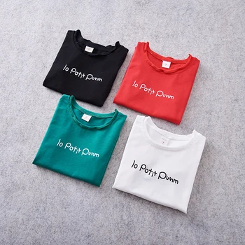 

2019 New Summer Item Girl Casual Short Sleeve T-shirt Four Colors