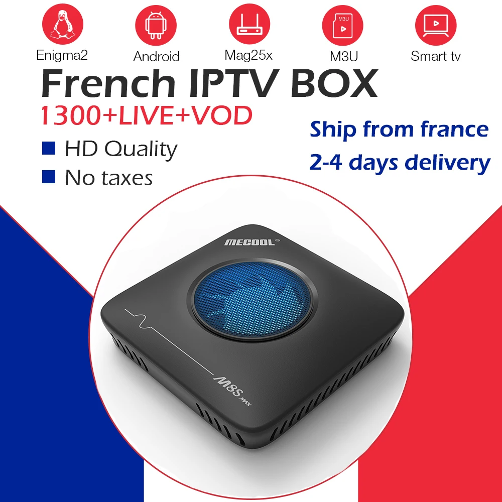 M8S MAX промышленный вентилятор ТВ коробка + NEOpro IP tv m3u IP tv Франция арабский Бельгия Европа IP tv NEO Android 7,1 BT 4,1 3g/32G ТВ коробка