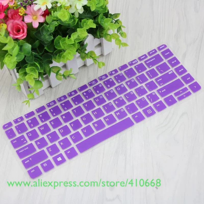 Для hp Probook 440 430 G5 66 245 246 G6 820 840 G3 450 G4 EliteBook 1040 G3 14 дюймов чехол для клавиатуры ноутбука Защитная крышка - Цвет: Purple