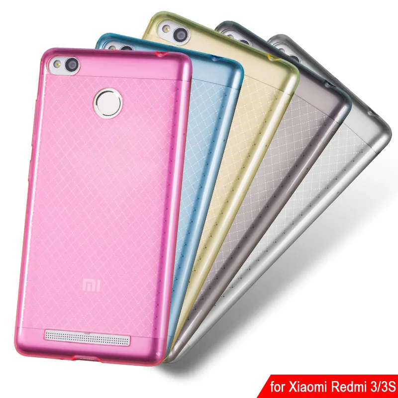 

2016 Original for Xiaomi Redmi 3 Case Cover 5.0" Silicone TPU Soft Phone Case Ultrathin Protective Funda for Xiaomi Redmi 3S Pro