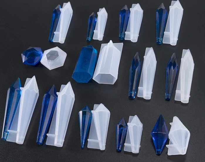 

New Transparent Silicone Mould Dried Flower Resin Decorative Craft DIY Crystal pendulum Mold epoxy resin molds for jewelry