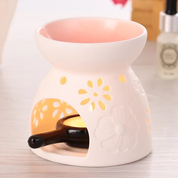 Ceramic Aromatherapy Candle Lamp Oil Furnace Incense Burners of Large Capacity To Send Tray Package