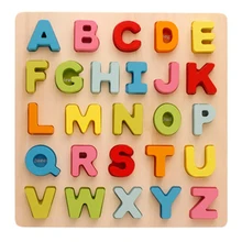 Деревянная игрушка-головоломка АЛФАВИТ и цифры раннее образование игра головой training montesseri игрушки для маленьких детей головоломки подарок