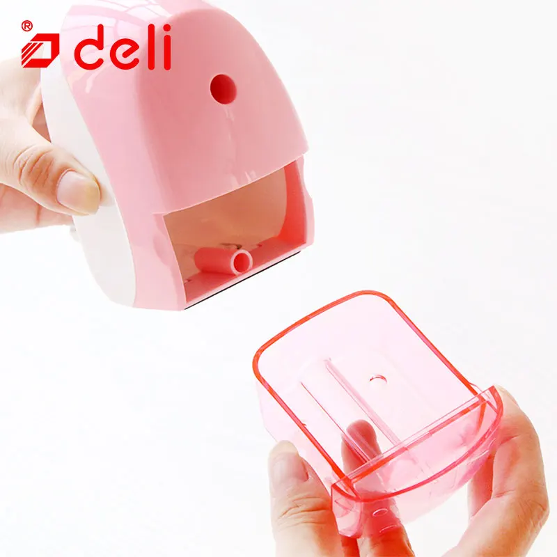 

Deli Creative Stationery Candy Color Cute Pencil Sharpener One Hole Pencil Sharpener Cutter Knife For Students Kawaii Sharpeners
