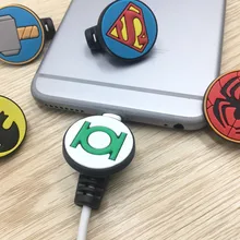 5 pack мультфильм USB кабель протектор для iPhoneX 6 6s 7 8 Кабельный организатор линии передачи данных Галстуки для Android кабель управление стиль