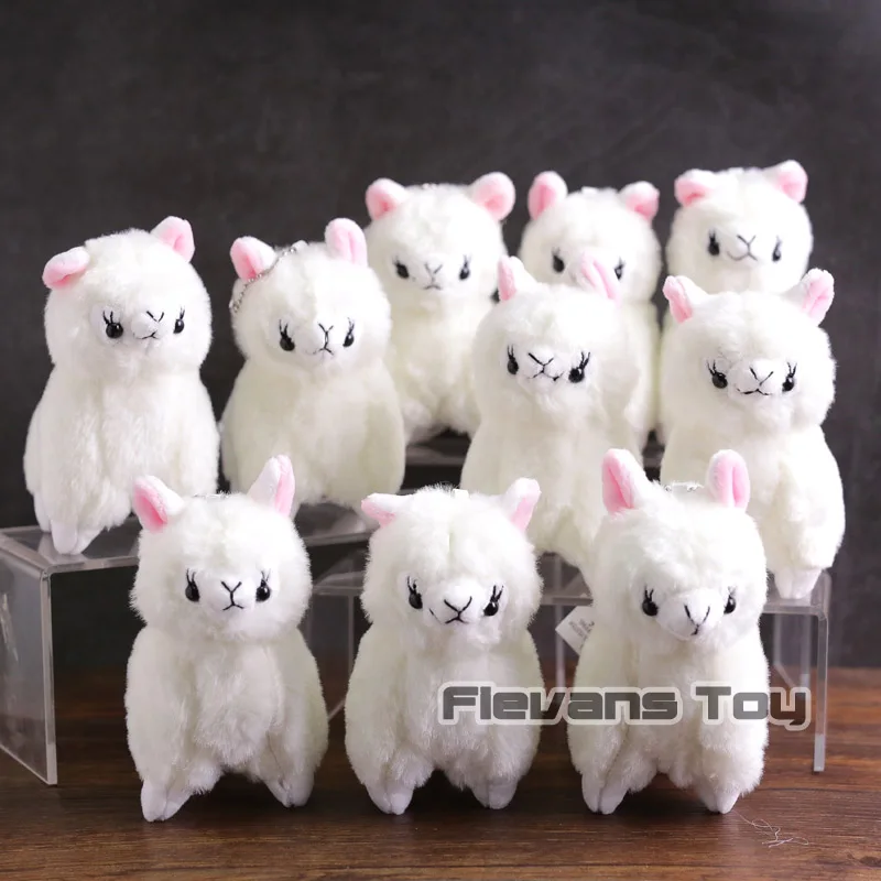 Kawaii Alpaca Plush Sheep Toys Japanese Soft Alpacasso Baby Stuffed Animals Alpaca Pendant Doll Toy Gifts 10pcslot