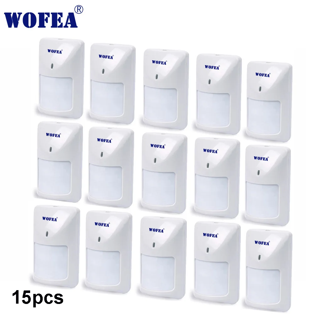 keypad ring alarm wofea motion Detector Wired type PIR Sensor infrared detector switch with NO NC output 12V led warning lights Alarms & Sensors