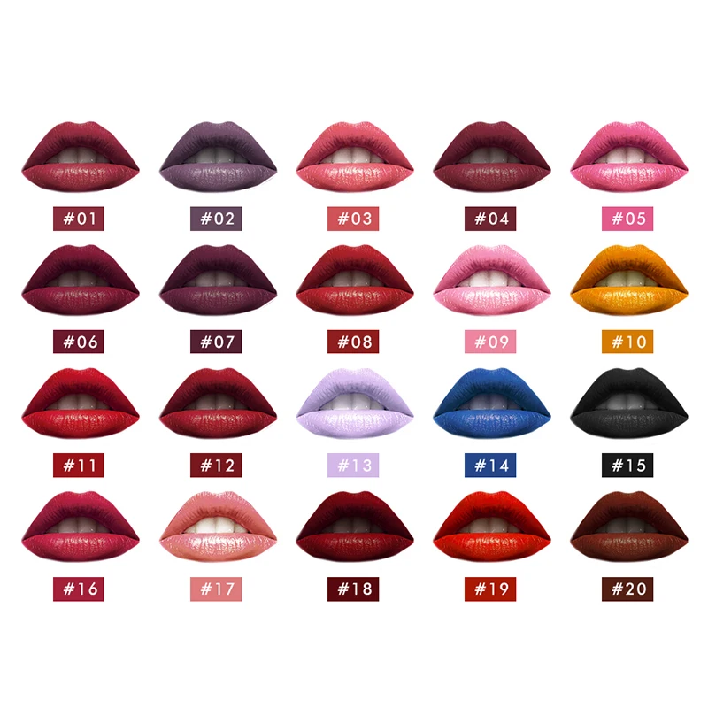 2018 women cosmetics makeup lipsticks set matte lipstick kit de maquillaje paleta de labiales mate lip cream matte batom dourado