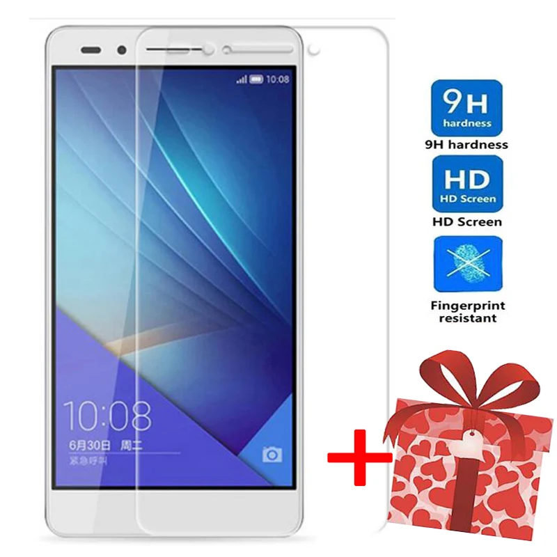 

HD Protective Glass For Huawei Honor 7 8 Honor 9 10 Lite 20 Lite Tempered Screen Protector Glass On Film + Give Presents