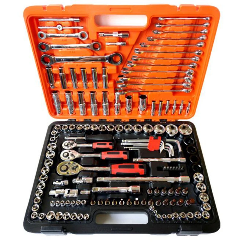 

G1 150Pcs socket wrench tool set Auto repair wrench combination hardware kit Ratchet Wrench Torque Wrench batch head Set