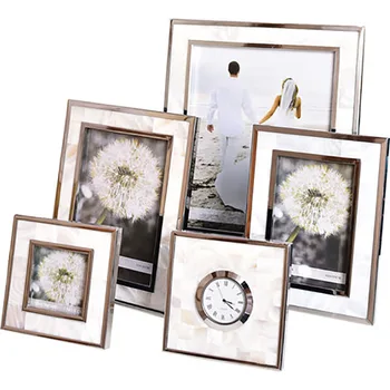

European Wal Photo Frame Retro Picture Frames Wall Photo Frame Wood Christmas Cadre Photo Wedding Picture Frames Paintings WZJ01