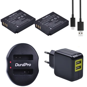 

2pcs CGA-S005 CGAS S005 Rechargeable Battery + USB Dual Charger for PANASONIC DMW-BCC12 DMC-FX8 FX9 FX10 FX12 FX50 FX150 LX1